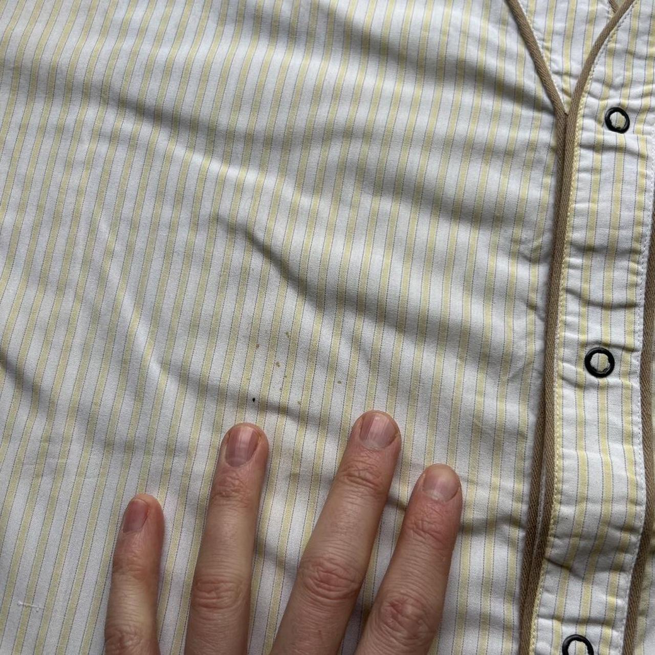 1980s Giorgio Armani Striped Shirt L