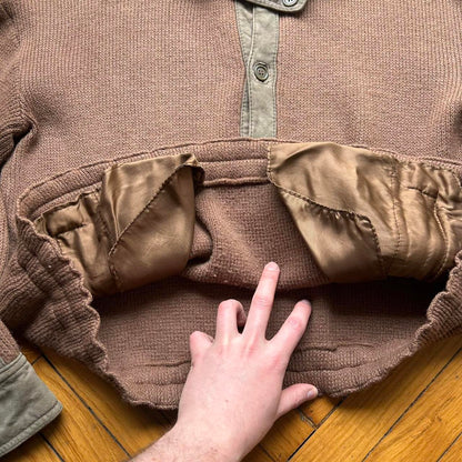 1980s Giorgio Armani Knitted Jumper Brown M