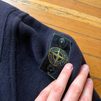 1980s Stone Island Duffle Coat Navy XL