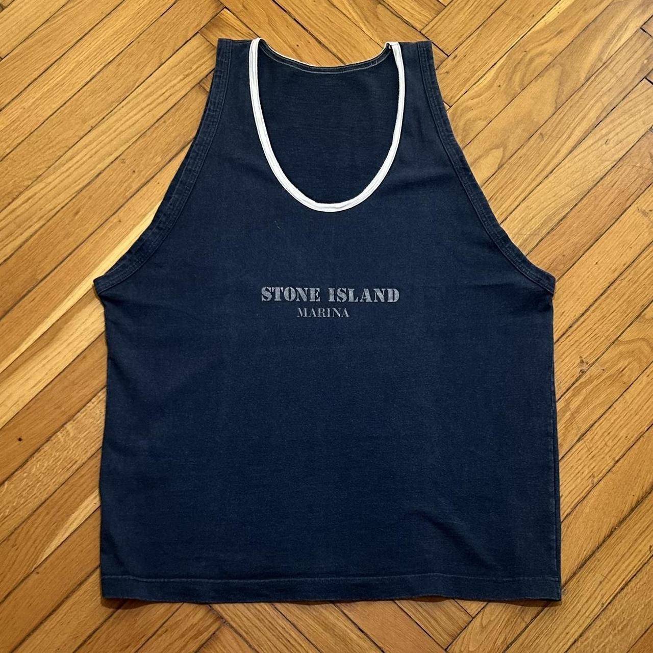 1980s Stone Island Marina Vest Navy M