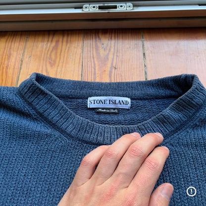 S/S 1998 Stone Island Chenille Knitted Jumper XL