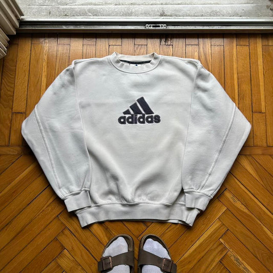 1990s Adidas Sweatshirt White L