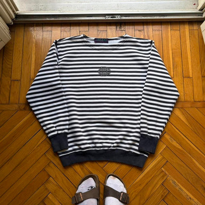 1990s Best Company Striped Sweatshirt M