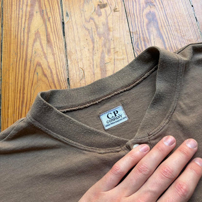 1980s CP Company T Shirt Brown XXL