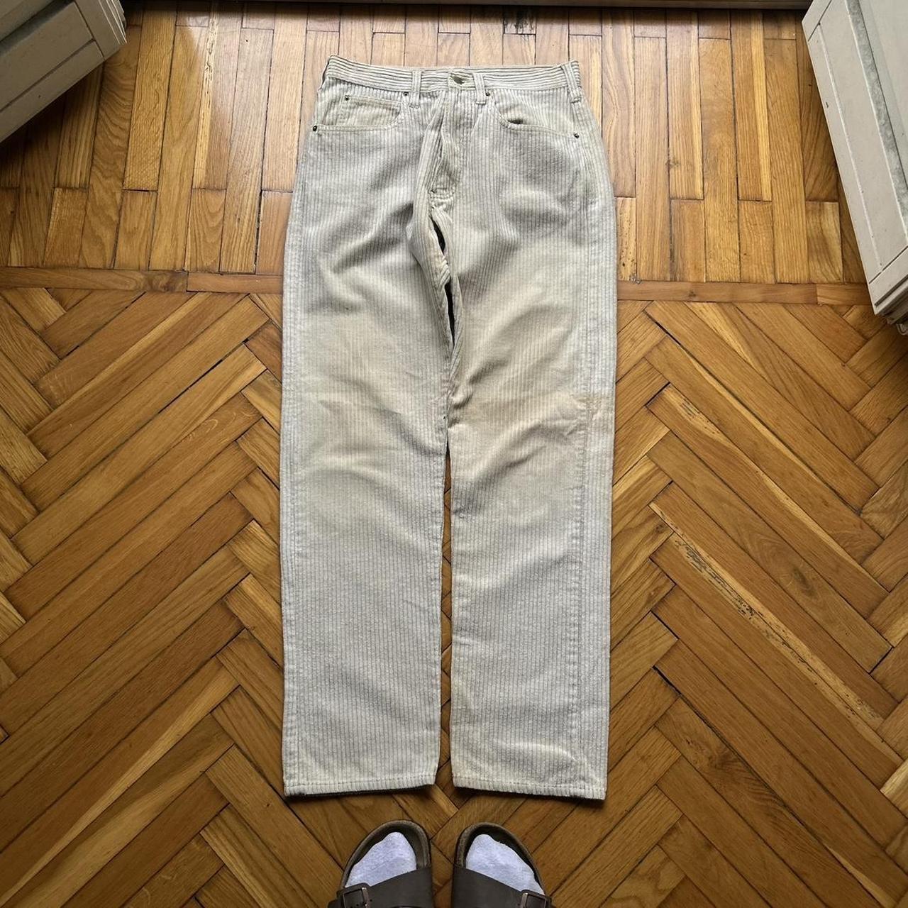 1980s Giorgio Armani Corduroy Trousers 30W 32L