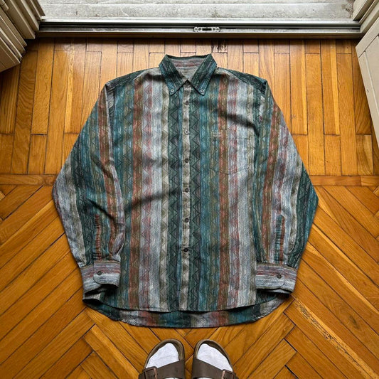 1990s Missoni Sport Pattern Shirt L