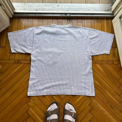 1984 Stone Island Marina Striped T Shirt XL