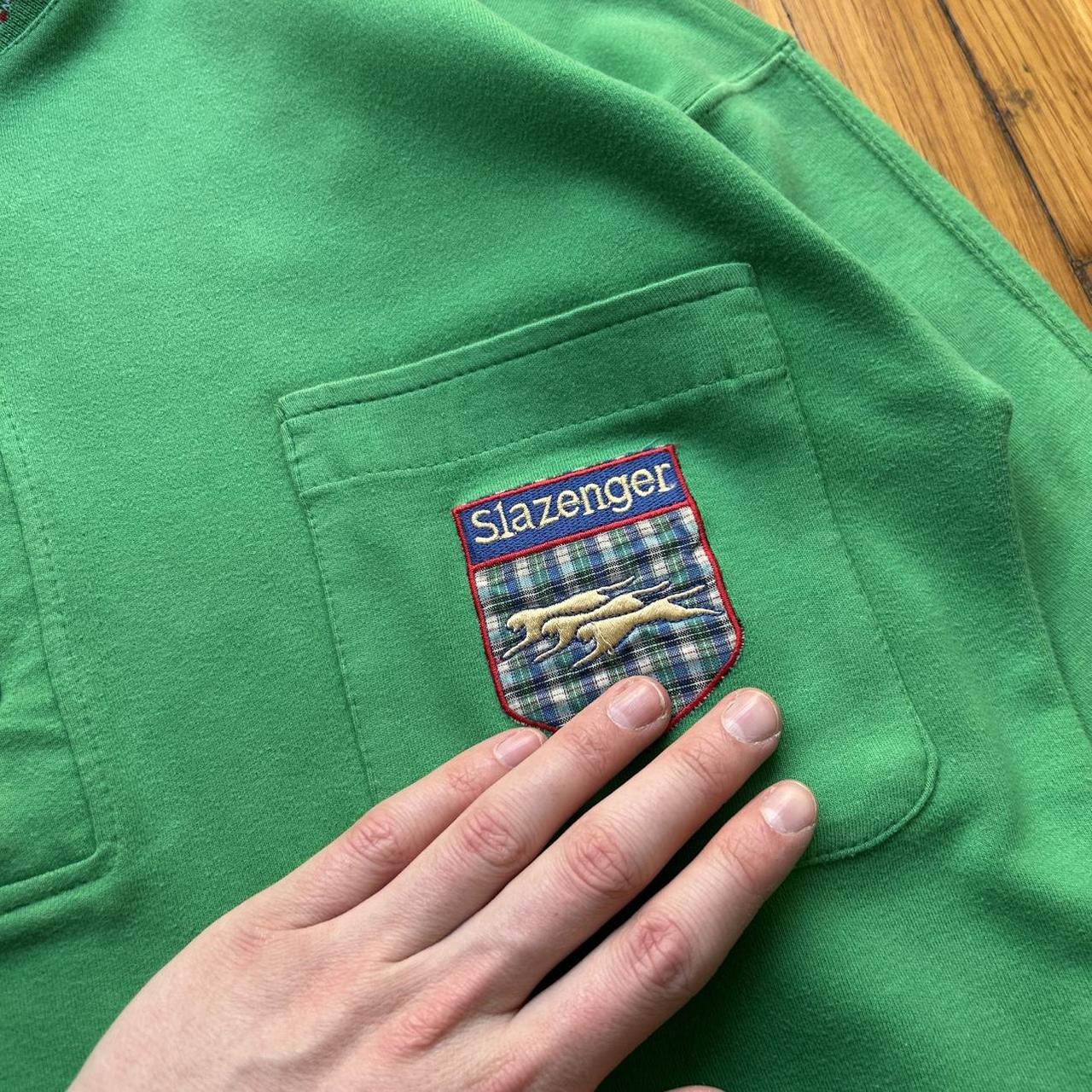 1980s Slazenger Sweatshirt Green M