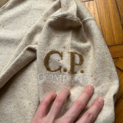 1980s CP Company V Neck Knitted Jumper L