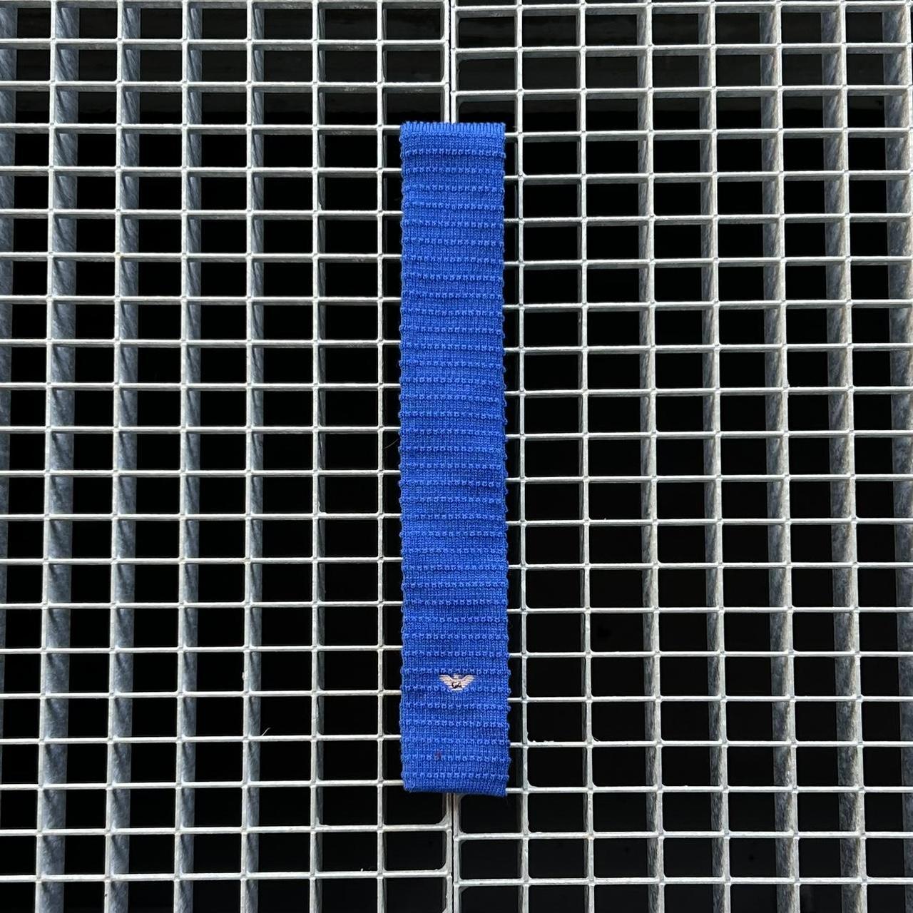 1980s Giorgio Armani Tie Blue