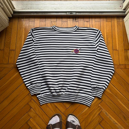 1980s Best Company Striped Sweatshirt L