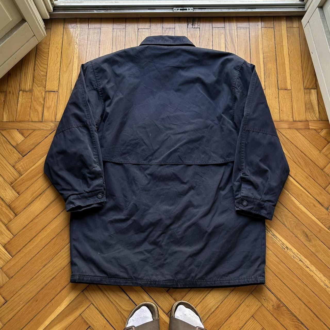 1980s Giorgio Armani Coat Navy XXL