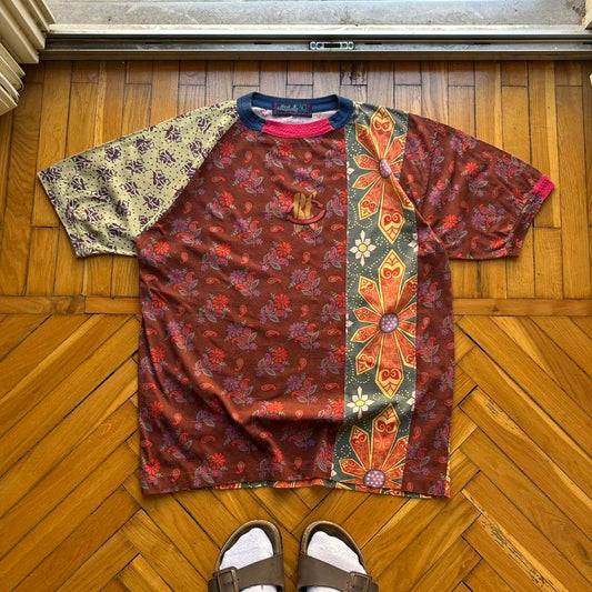 1990s Best Company Pattern T Shirt M