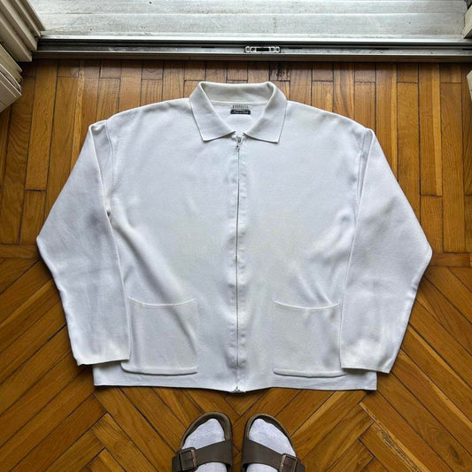 S/S 1996 Boneville Knitted Cardigan White L