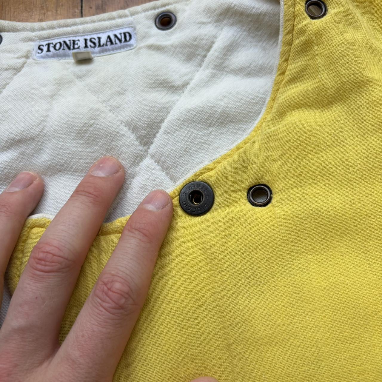 1980s Stone Island Jacket Liner Yellow M