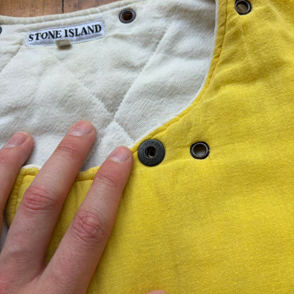 1980s Stone Island Jacket Liner Yellow M
