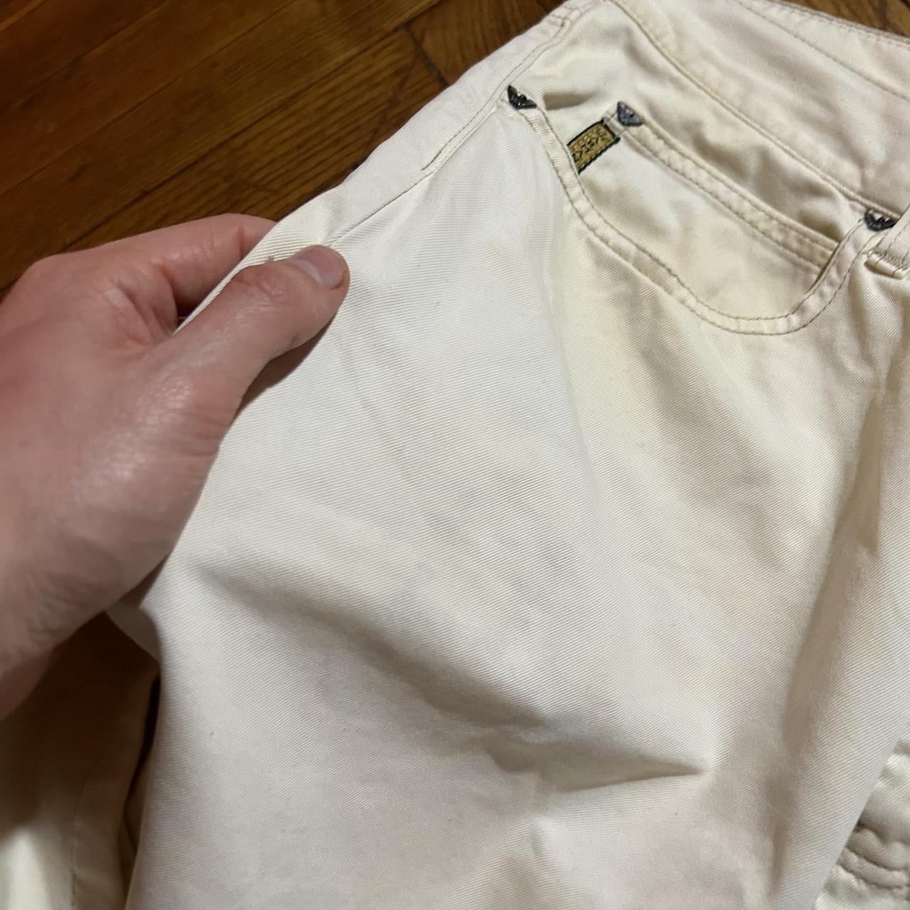 1990s Armani Trousers Cream 34W 28L