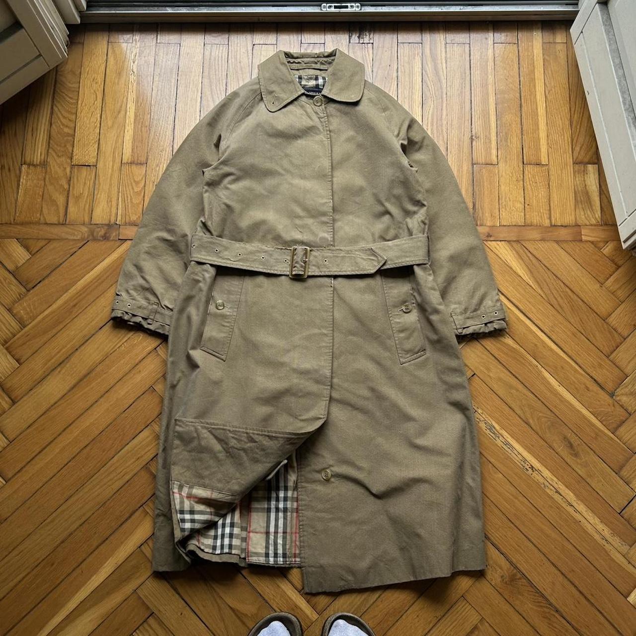 1990s Burberry Trench Coat Tan Women's M