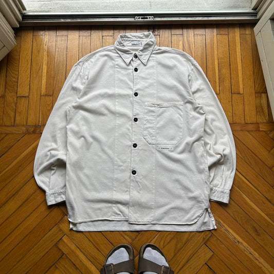 1990s Stone Island Shirt Cream M
