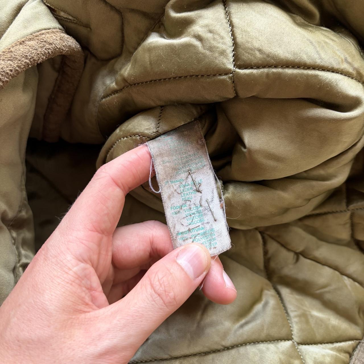 1980s CP Company Cotton & Leather Coat L