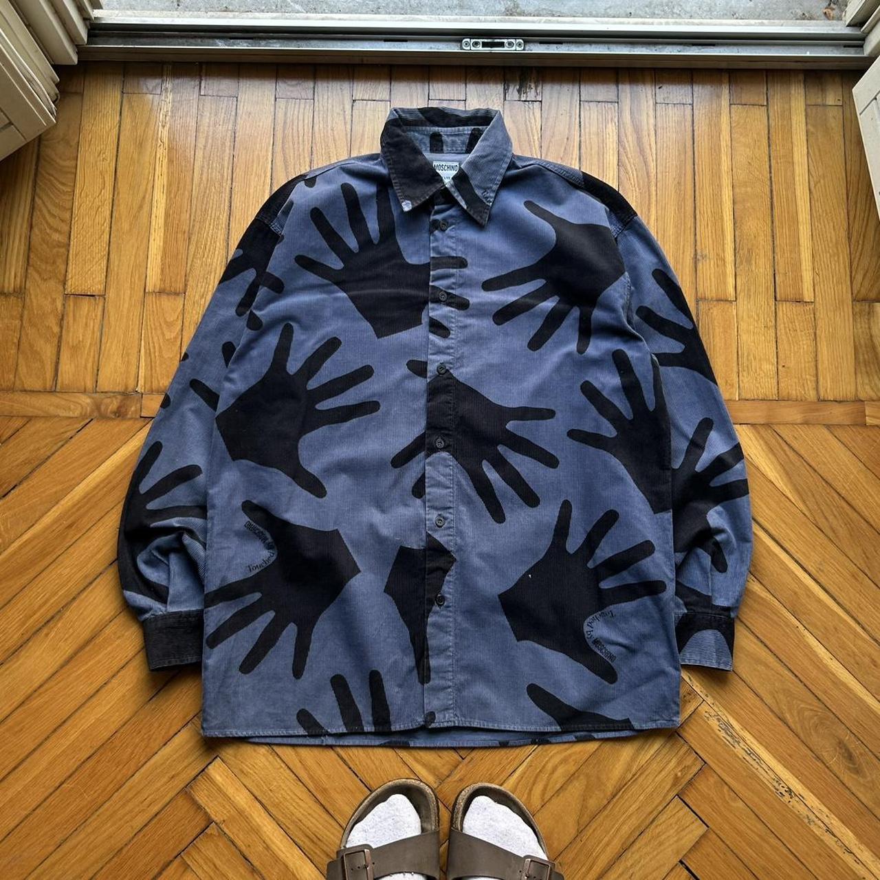 1990s Moschino 'Touched By' Corduroy Shirt M