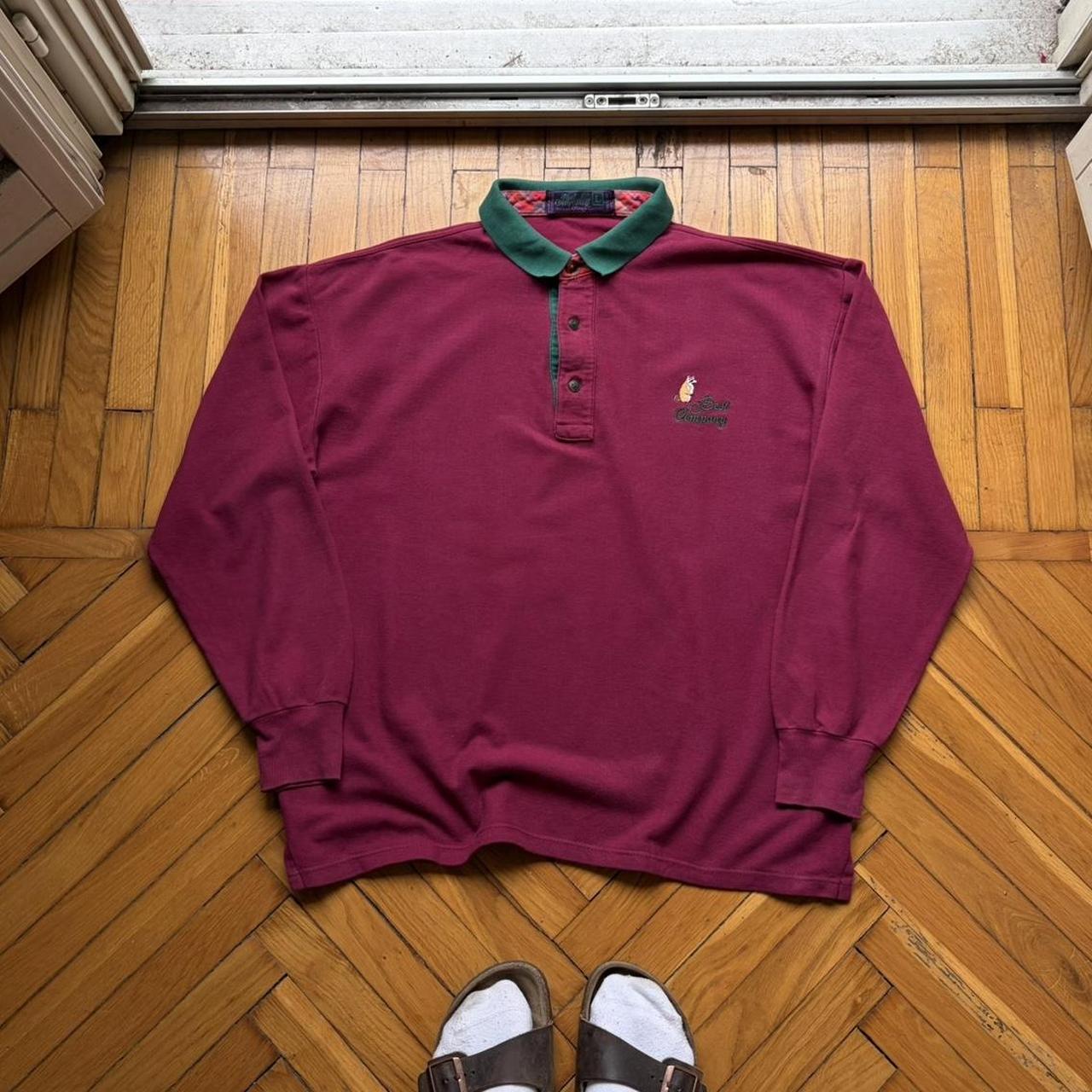 1990s Best Company LS Polo Shirt L