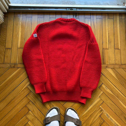 1990s Cerruti 1881 Knitted Jumper Red M