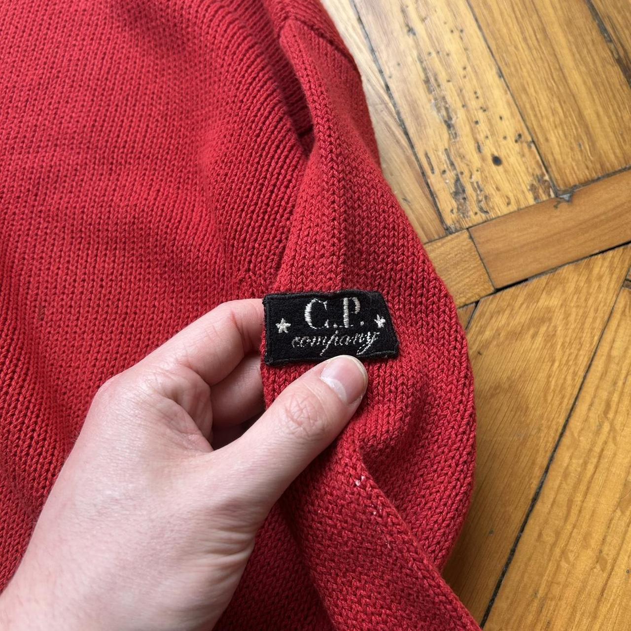 1980s CP Company Knitted Jumper Red S
