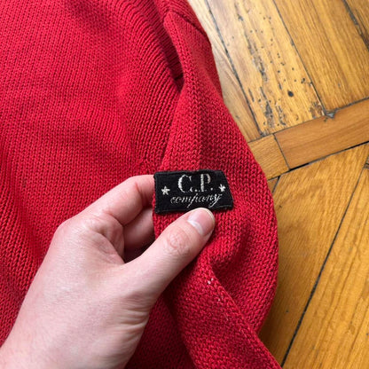 1980s CP Company Knitted Jumper Red S