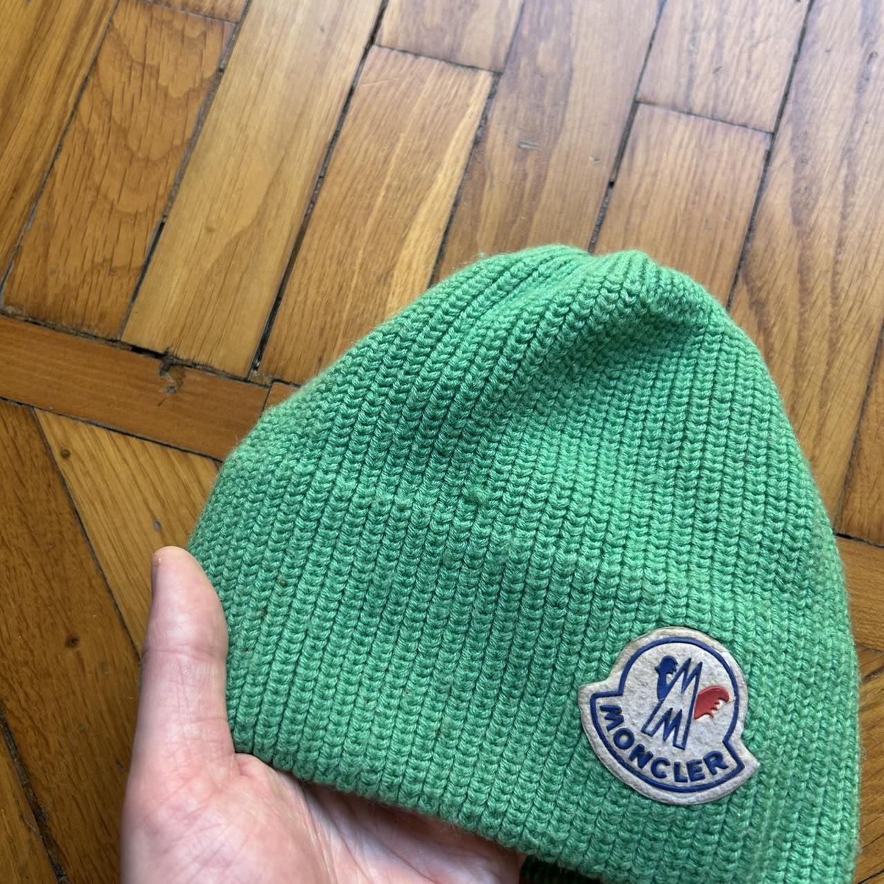 1980s Moncler Knitted Beanie Green OS