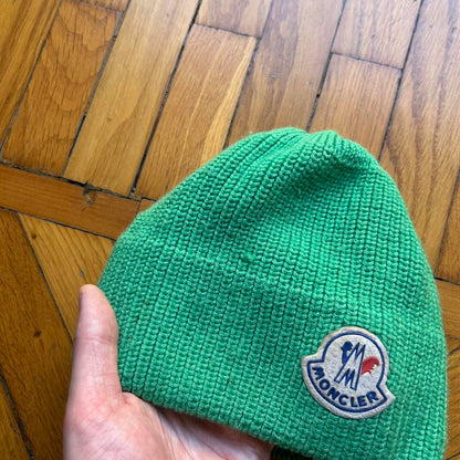 1980s Moncler Knitted Beanie Green OS