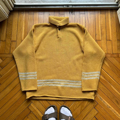 A/W 1997 Stone Island Knitted Jumper Yellow L