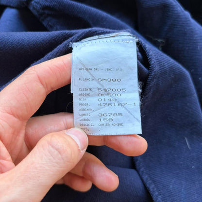 2000s Emporio Armani Corduroy Shirt Navy M