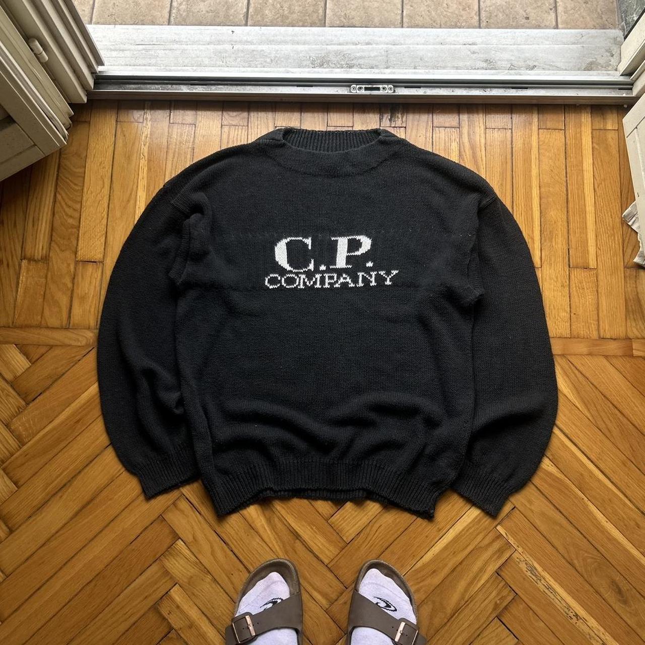1980s CP Company Knitted Jumper Black L