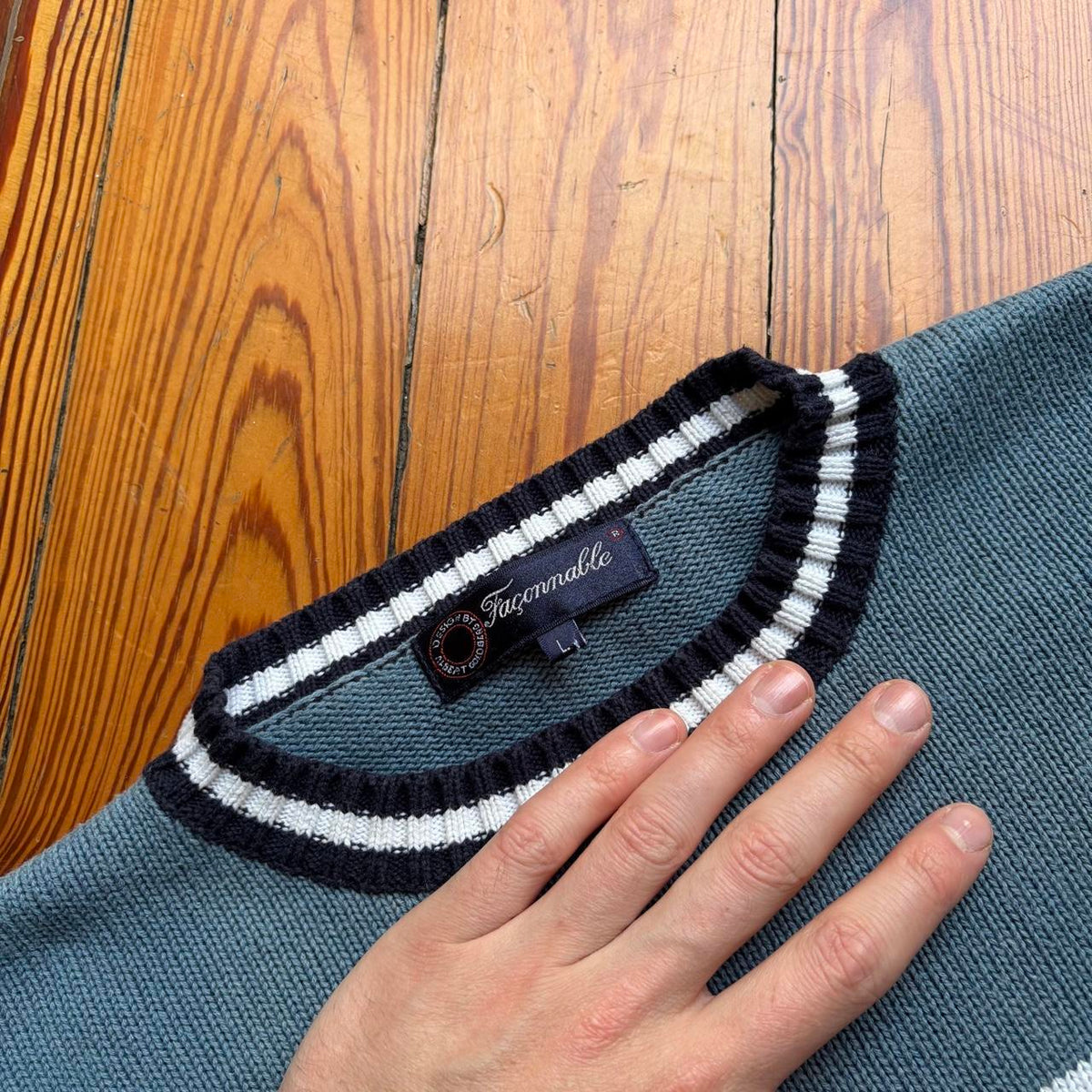 1990s Faconnable Knitted Jumper L