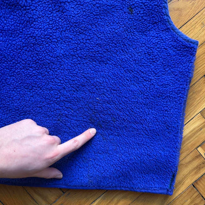 1990s Patagonia Fleece Gilet Blue Women's S