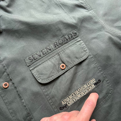 1990s Chevignon Conquest Shirt Green XL