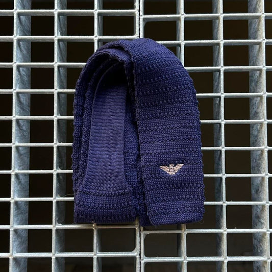 1980s Giorgio Armani Tie Navy