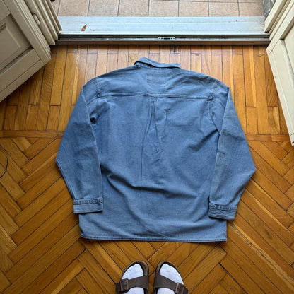 1990s Armani Jeans Mariner Denim Shirt XL