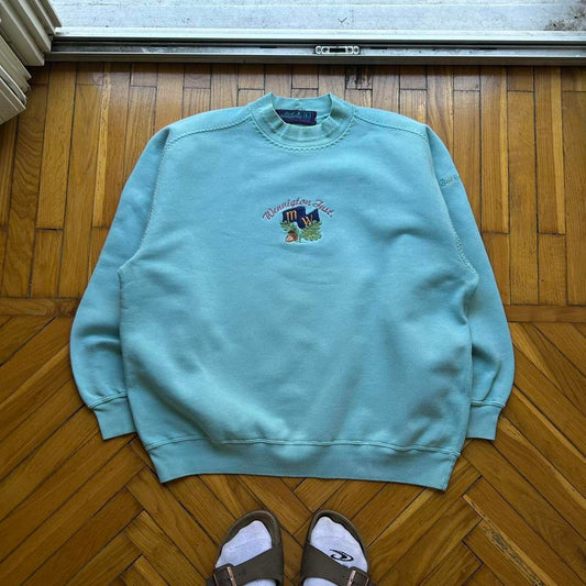 1990s Best Company Sweatshirt Blue L