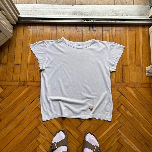 1980s Armani T Shirt White Women's L
