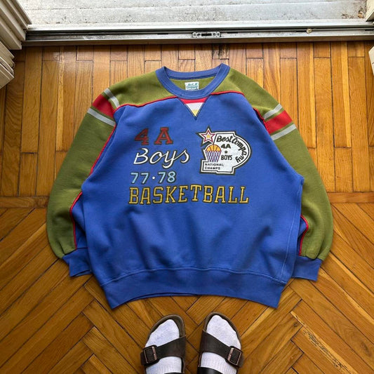 1980s Best Company Basketball Sweatshirt L