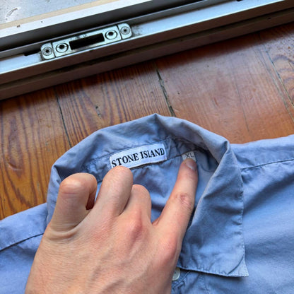 1980s Stone Island Shirt Blue XL