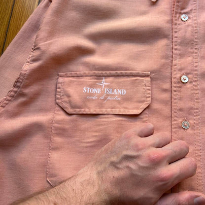 1980s Stone Island Marina Shirt Orange L