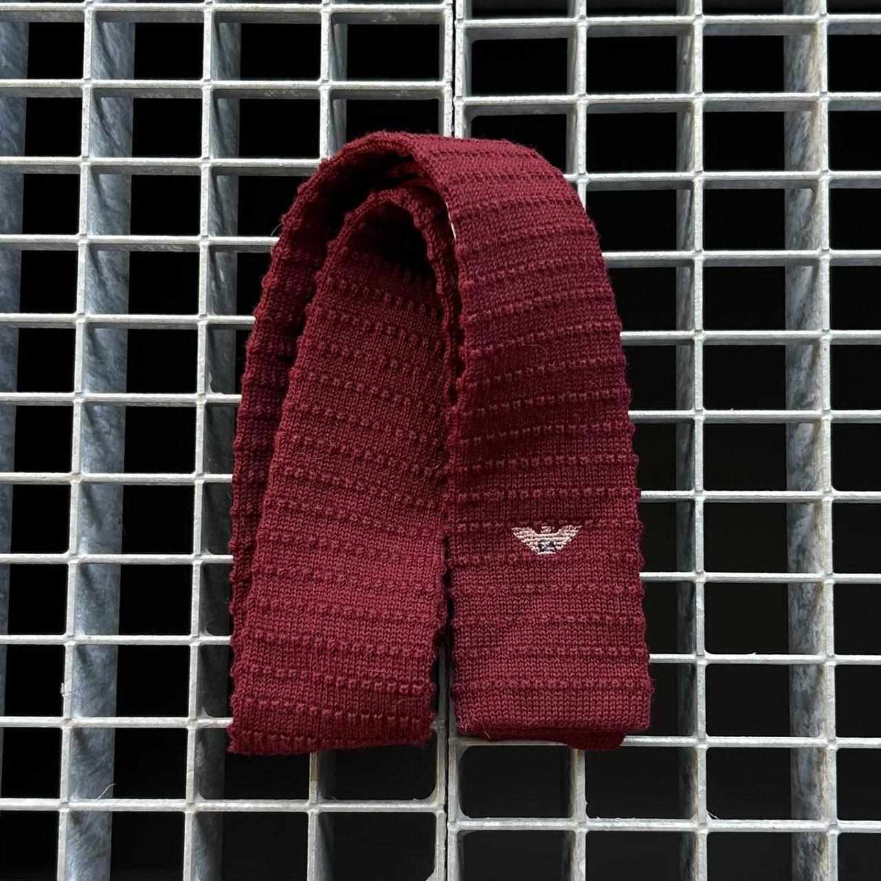1980s Giorgio Armani Tie Burgundy