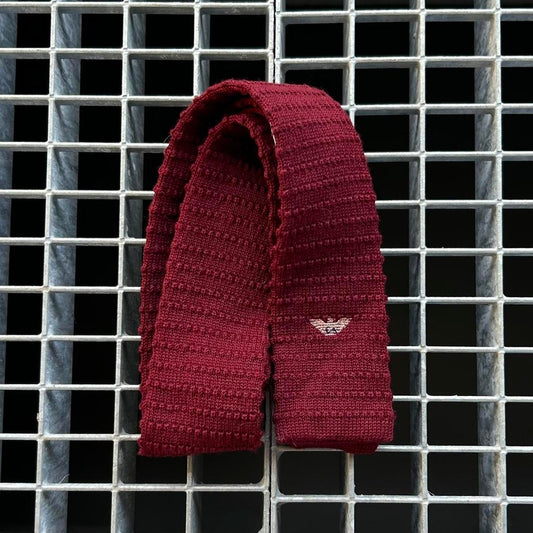 1980s Giorgio Armani Tie Burgundy
