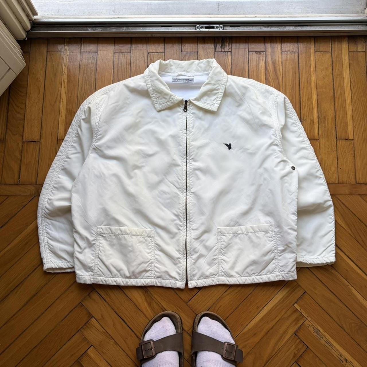 1990s Emporio Armani Bomber Jacket White L