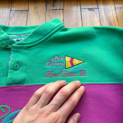 1980s Best Company Sweatshirt Pink L