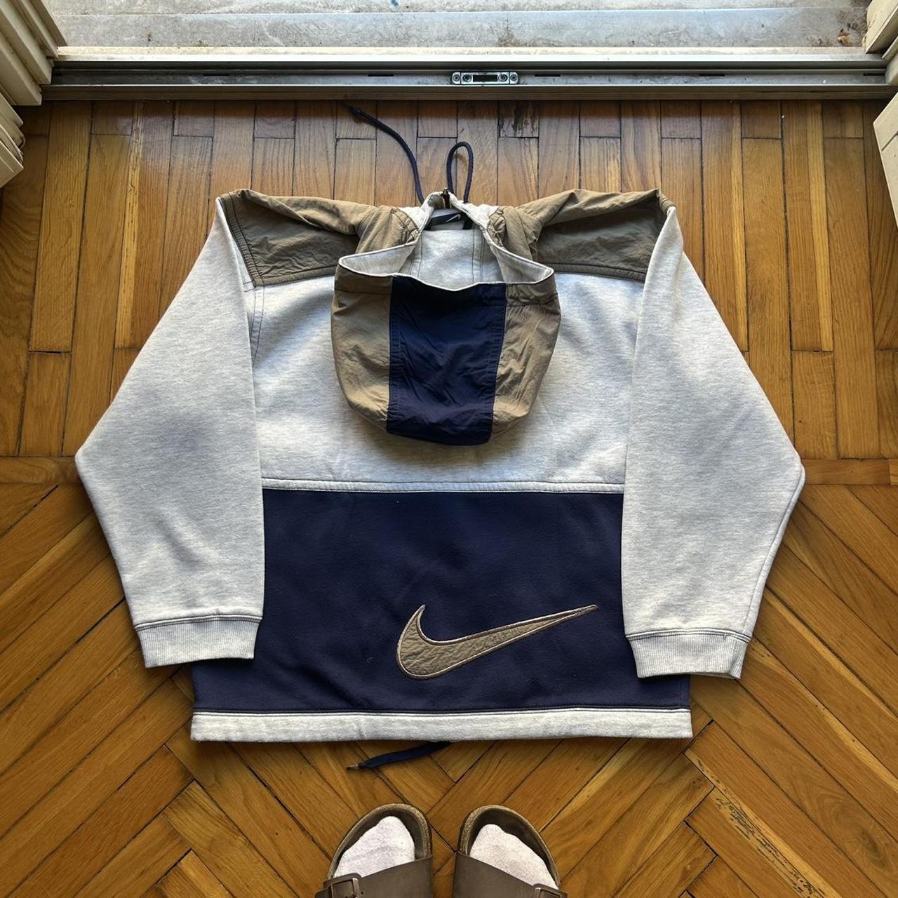1990s Nike Hoodie Grey S