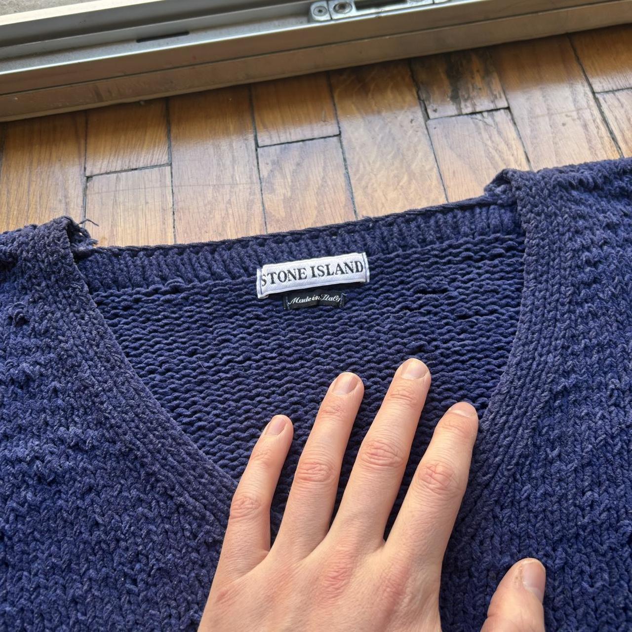 A/W 1996 Stone Island Chenille Knitted Jumper XL